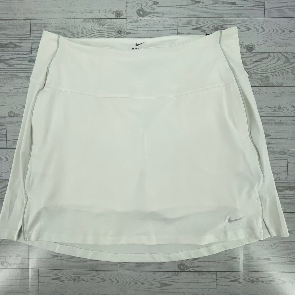 Nike Women's Dri-Fit Victory Skirt Skort, White, UPF 40+, NWT, Sz. L Pickleball‎